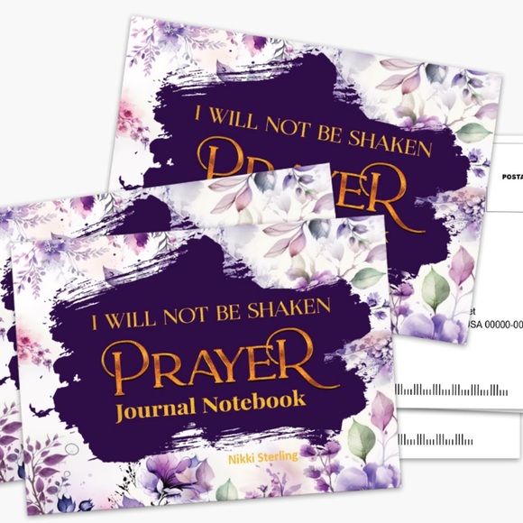 I Will Not Be Shaken Prayer Journal Notebook Gift Book - Picture 2 of 12